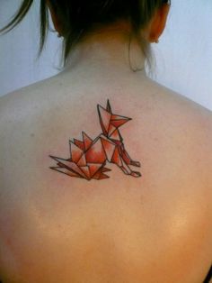renard origami tattoo