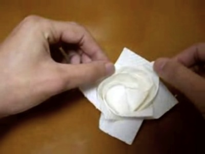 rose en papier pliage facile