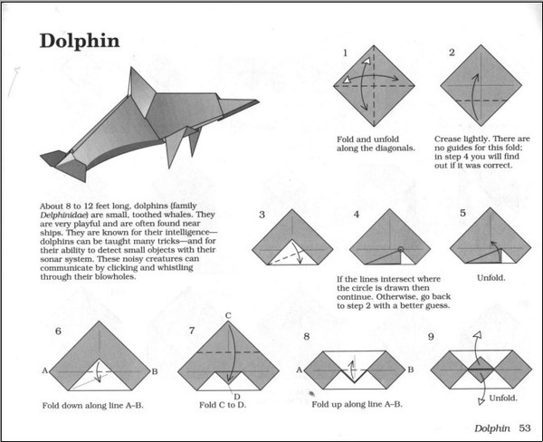 sea creatures in origami pdf