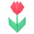 Simple origami flower for beginners