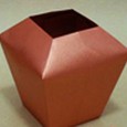 Simple origami vase