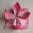 Square rose origami