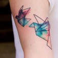 Tatouage origami