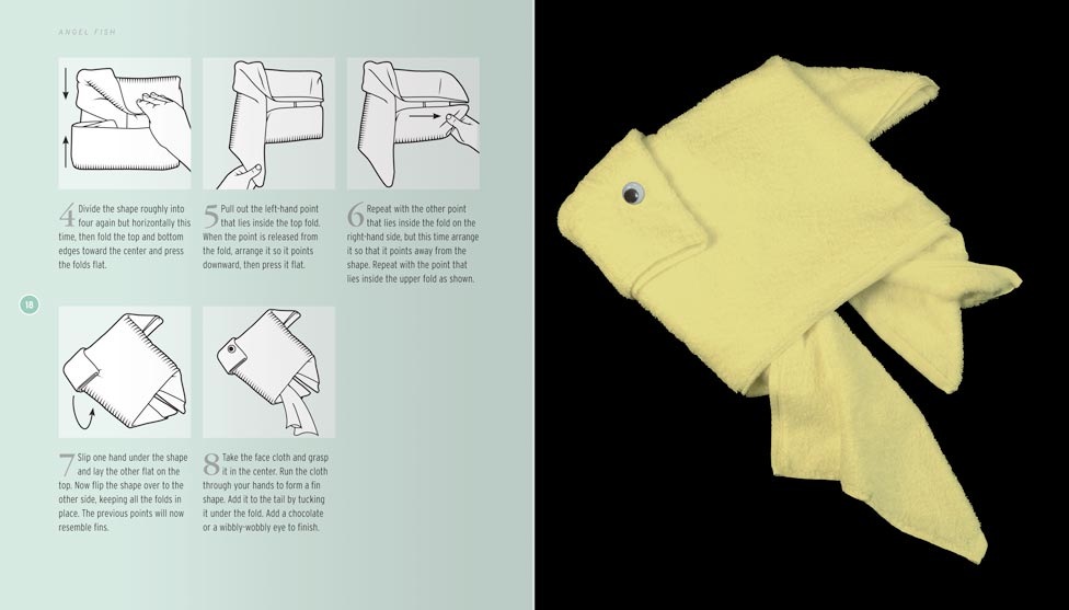 towel origami instructions