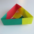 Triangle en origami