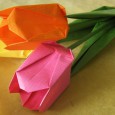 Tulipe en origami