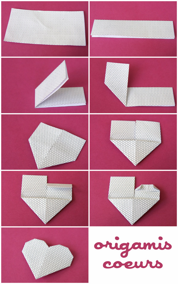 tuto origami coeur