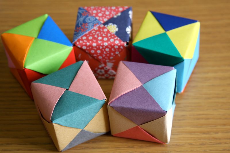 tuto origami cube