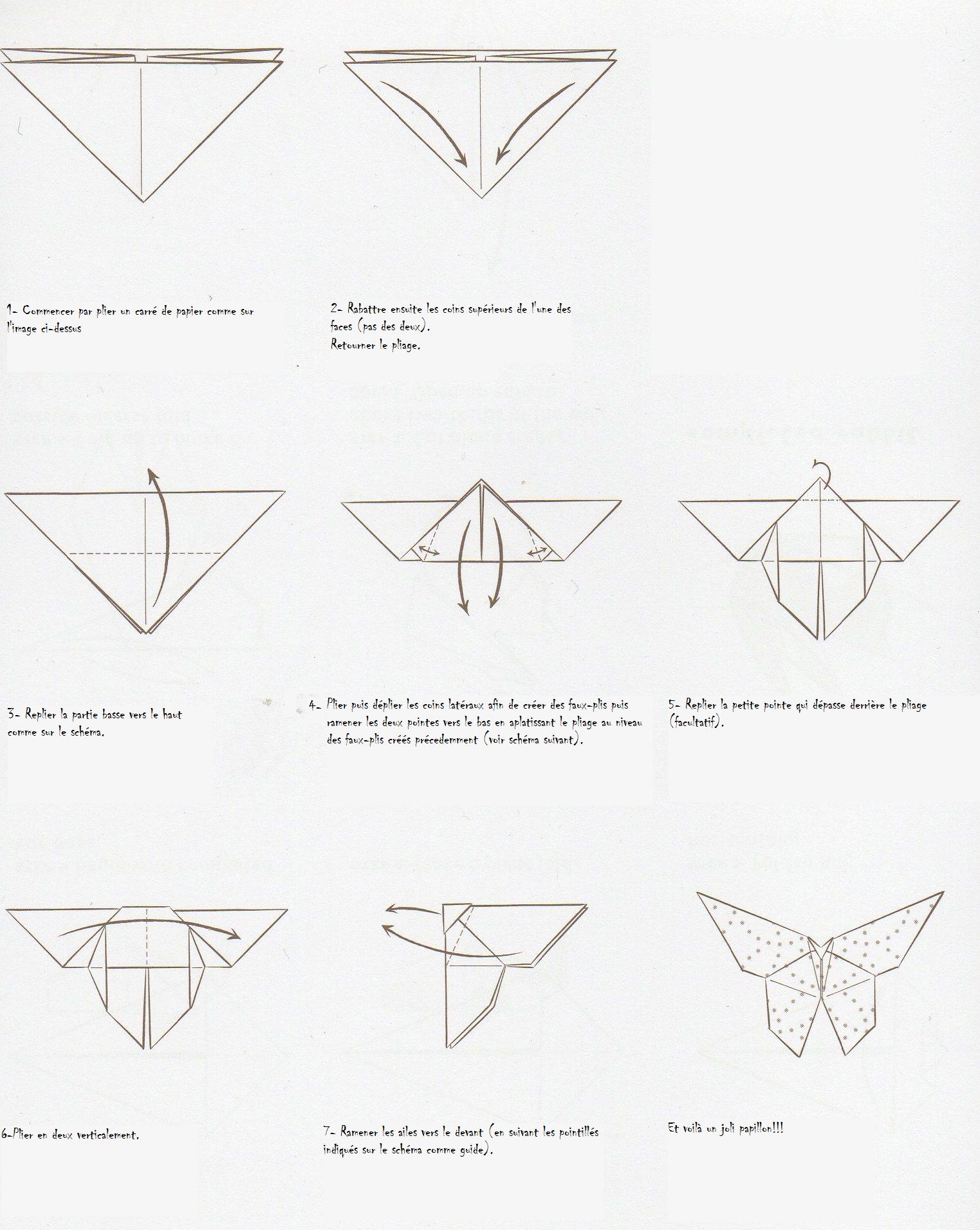 tuto origami papillon