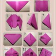 Tuto origami rose