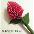 3d origami tulip instructions
