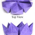 Complex origami flower instructions