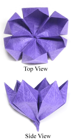complex origami flower instructions
