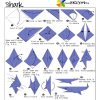 Easy origami shark