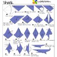 Easy origami shark