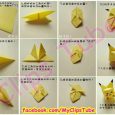 How to make an origami pikachu