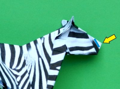 how to make an origami zebra step by step