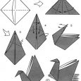 Napkin origami swan