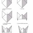 Origami hat diagrams