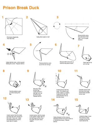 prison break origami crane