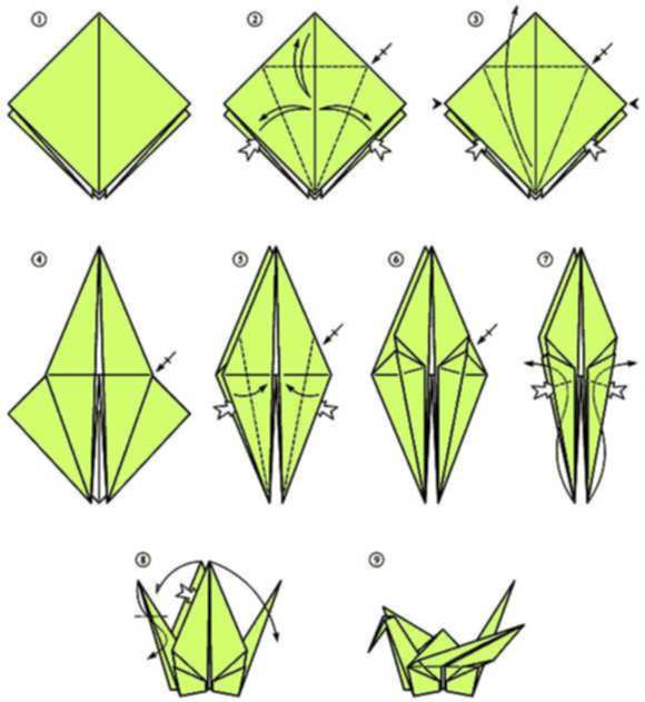 simple origami crane for kids