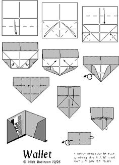 wallet origami instructions